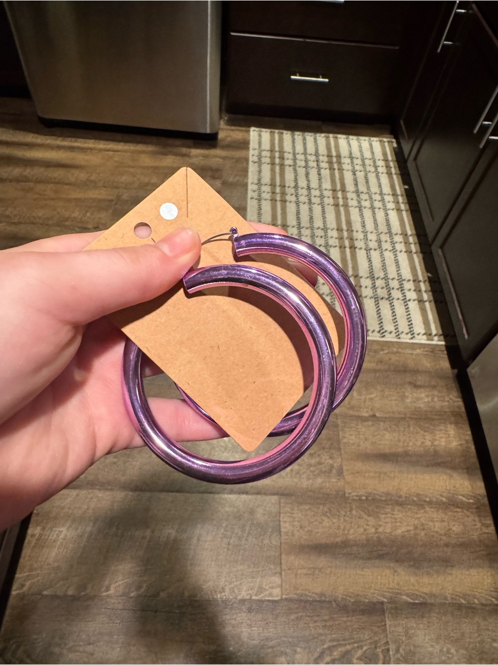 Light Purple Hoop Earrings